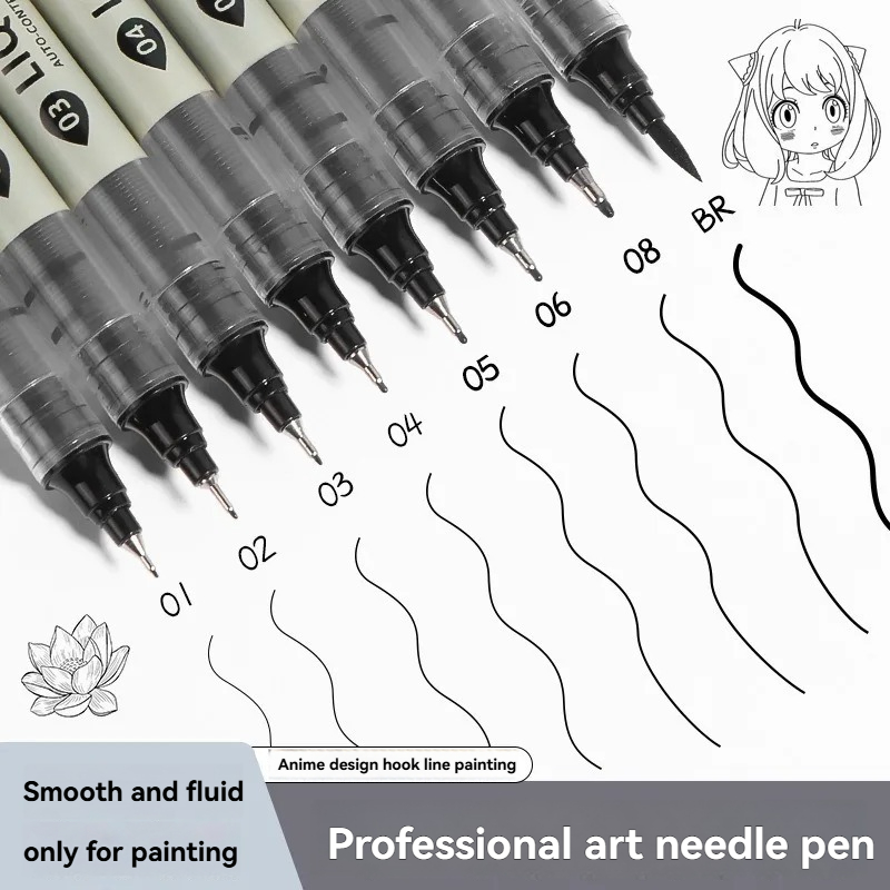 Copic Marker Sketch - Paquete de 12 Rotuladores Negros de