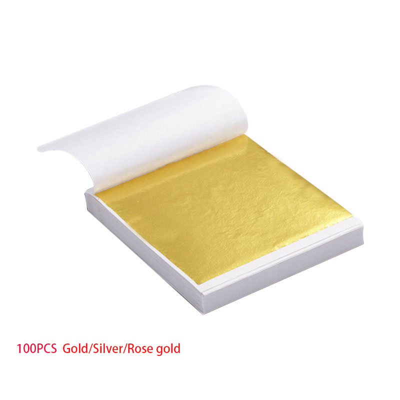 Gold Foil Flakes - 100 Uds. Hojas de papel de