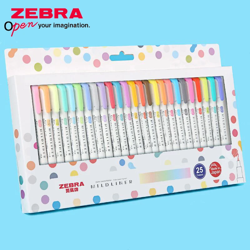 Zebra Pen Mildliner - ZEBRA Mildliner-resaltador WKT7 de doble punta,