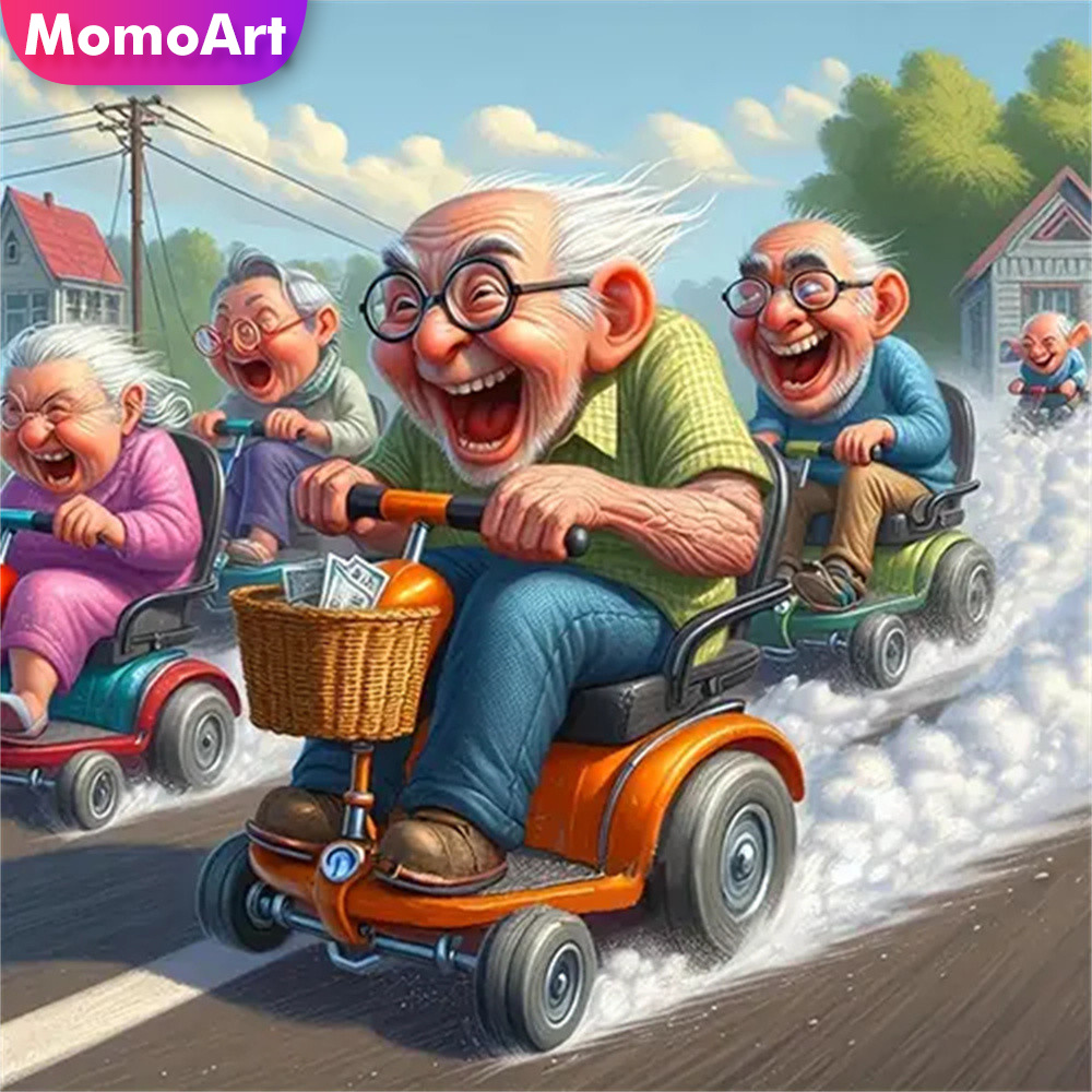 Resin Craft Kit - Momoart-mosaico de diamantes 5D DIY, retrato