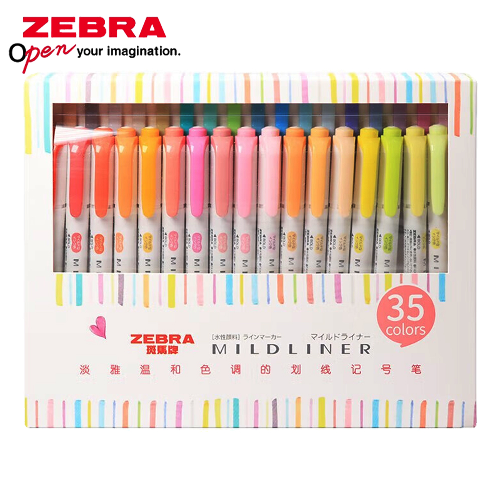 Juego de 35 colores ZEBRA Mild - Zebra Pen Mildliner reseña y precio