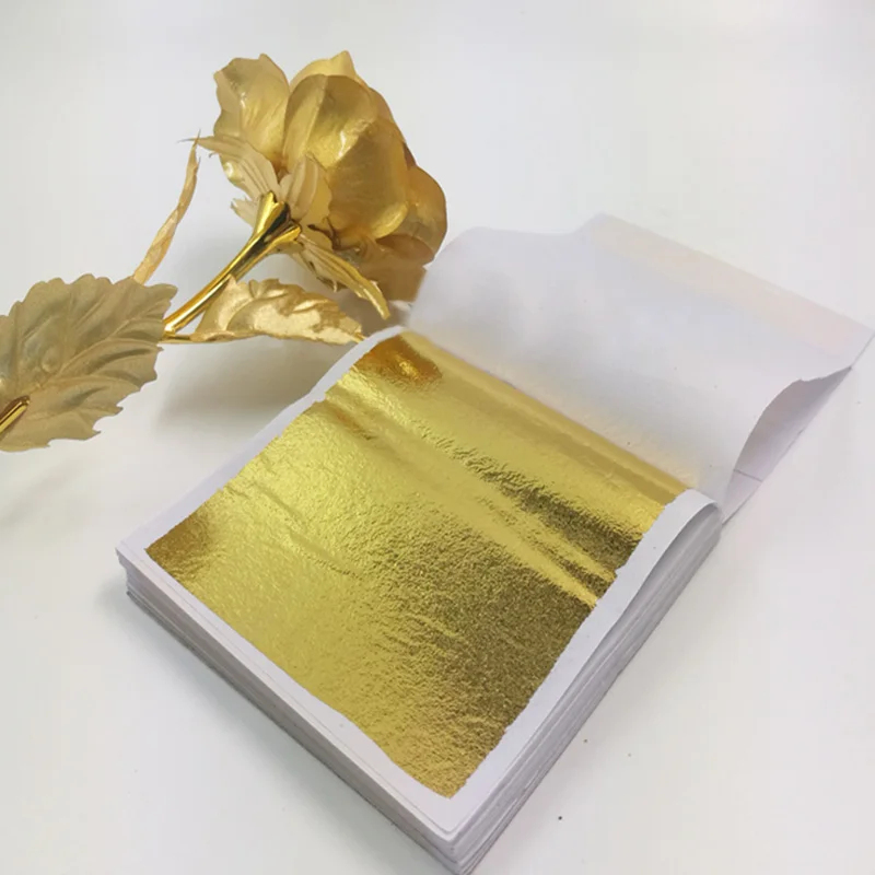 100 hojas de papel de imitació - Gold Foil Flakes reseña y precio
