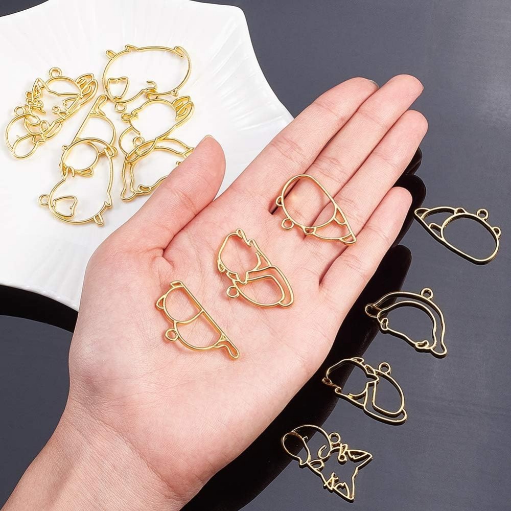 14 Uds. De dijes de bisel abie - Resin Jewelry Kit reseña y precio