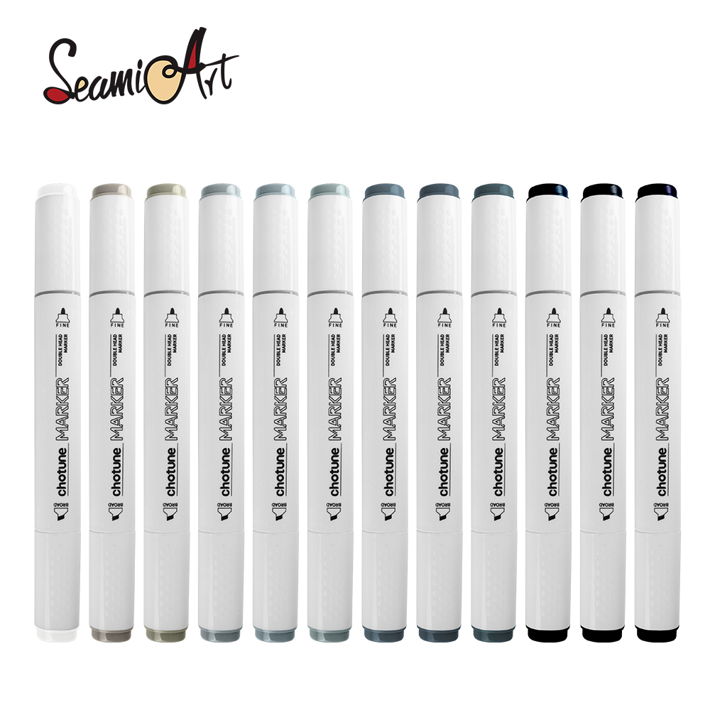 THOTUNE 12 colores gris cálido - Copic Marker Sketch reseña y precio