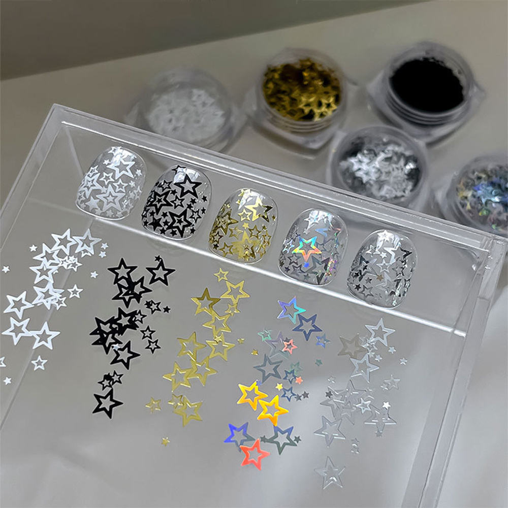 1 Frasco de Lentejuelas de Uña - Gold Foil Flakes reseña y precio
