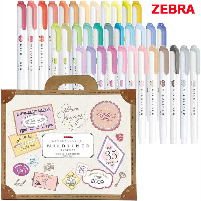 Juego de resaltadores Mildline - Zebra Pen Mildliner reseña y precio