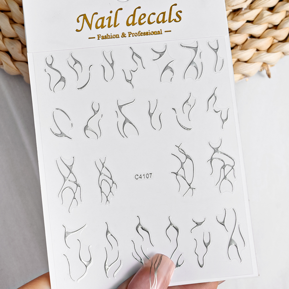 Pegatina de uñas de llama plat - Gold Foil Flakes reseña y precio