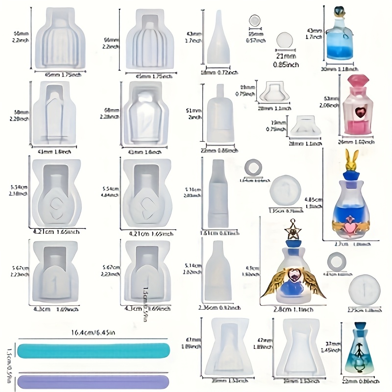 Un Juego de 5 Moldes de Silico - Resin Jewelry Kit reseña y precio