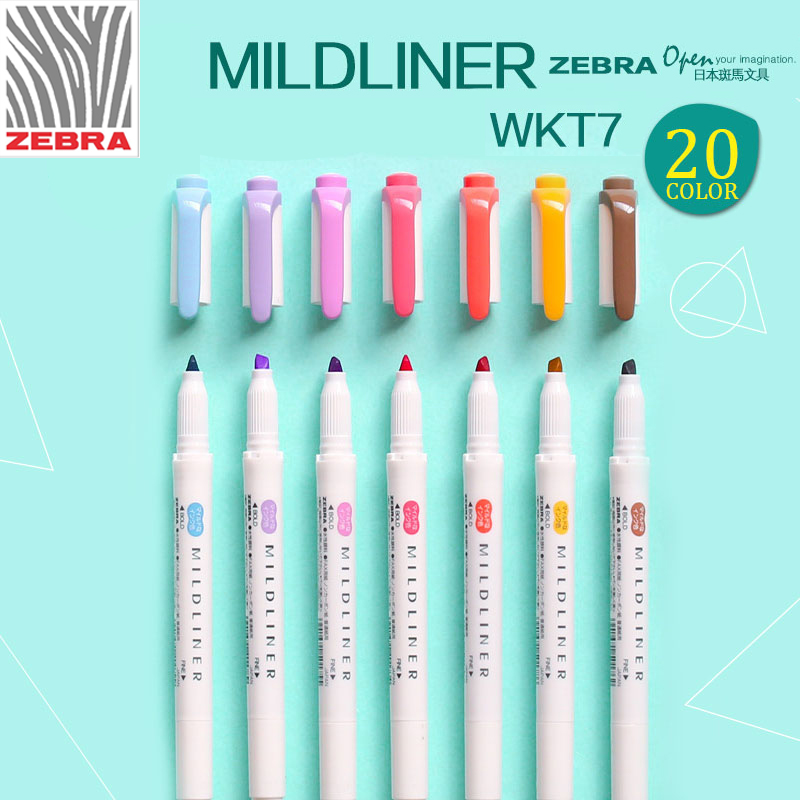 Japón ZEBRA WKT7 nuevo Mildlin - Zebra Pen Mildliner reseña y precio