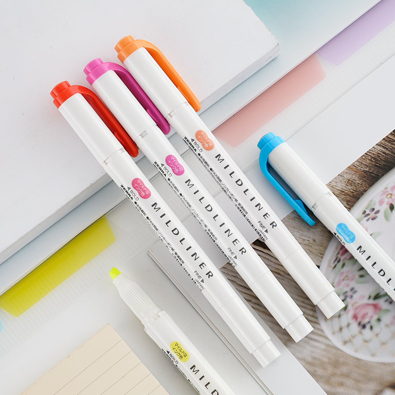 Pluma resaltadora de doble cab - Zebra Pen Mildliner reseña y precio